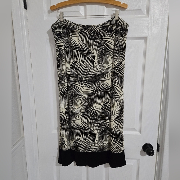 AMANDA Island Skirt Maxi Size 2X Stretchy Bohemian Vaca Semi-Casual USA Vintage - Picture 2 of 10